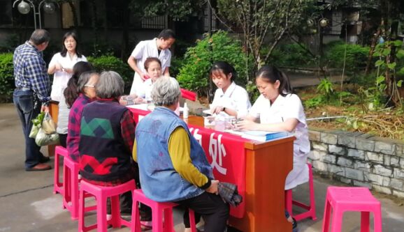 德阳市第二人民医院城南社区卫生服务中心到141地质队进行家庭医生签约服务